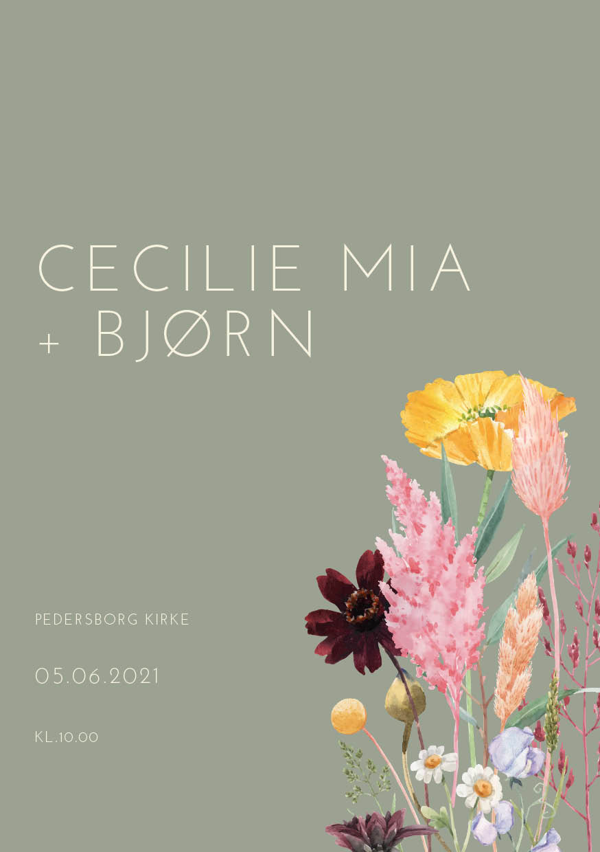 Invitationer - Cecilie Mia & Bjørn